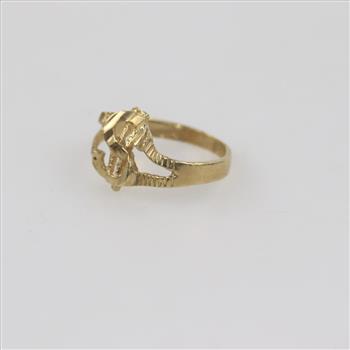 10kt Gold Dollar Sign Ring