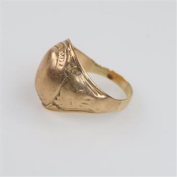 10kt Gold Dome Ring
