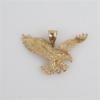 10kt Gold Eagle Pendant