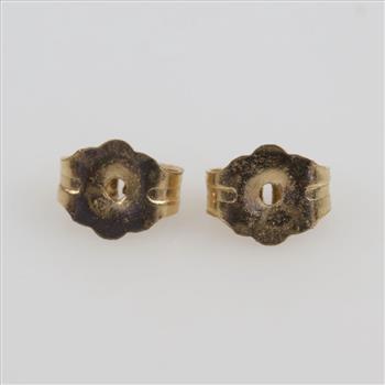 10kt Gold Earring Back, 2 Pieces