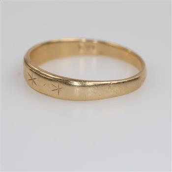 10kt Gold Embellished Band