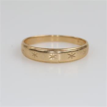 10kt Gold Embellished Band