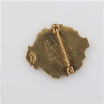 10kt Gold Emblem Pin