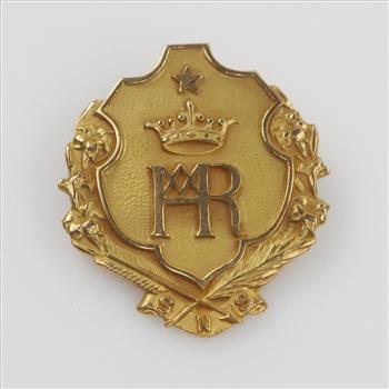 10kt Gold Emblem Pin