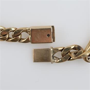 10kt Gold Engravable ID Bracelet