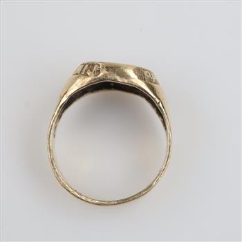 10kt Gold Eye Of Horus Signet Ring