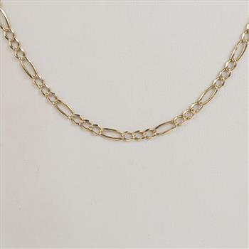 10kt Gold Figao Link Necklace