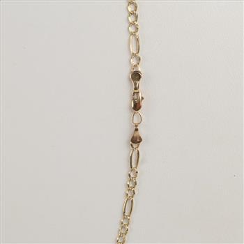 10kt Gold Figao Link Necklace