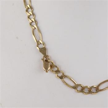 10kt Gold Figaro Chain Necklace