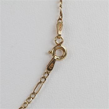 10kt Gold Figaro Chain Necklace