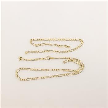 10kt Gold Figaro Chain Necklace