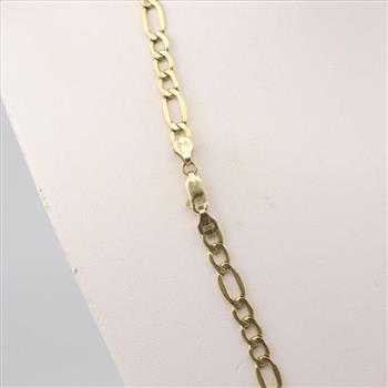 10kt Gold Figaro Chain Necklace