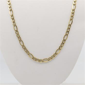 10kt Gold Figaro Chain Necklace