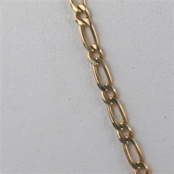 10kt Gold Figaro Chain Necklace