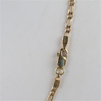 10kt Gold Figaro Chain Necklace
