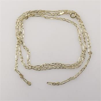 10kt Gold Figaro Chain Necklace