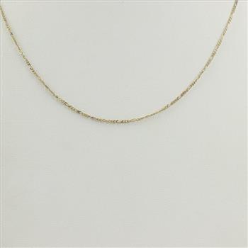 10kt Gold Figaro Chain Necklace