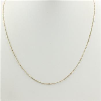 10kt Gold Figaro Chain Necklace