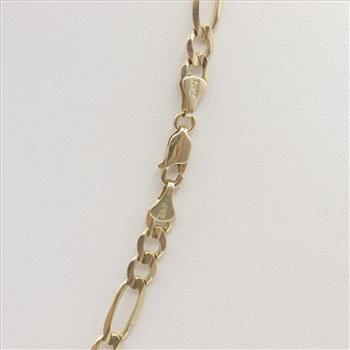 10kt Gold Figaro Chain Necklace