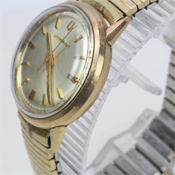 10kt Gold Filled Bezel Accutron Watch