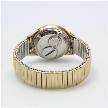 10kt Gold Filled Bezel Accutron Watch