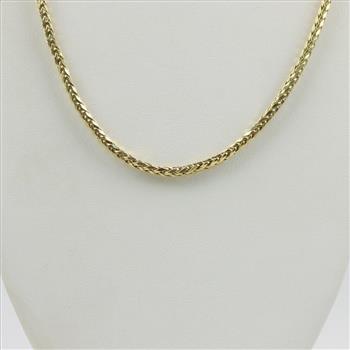 10kt Gold Foxtail Chain Necklace