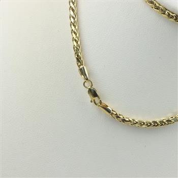 10kt Gold Foxtail Chain Necklace