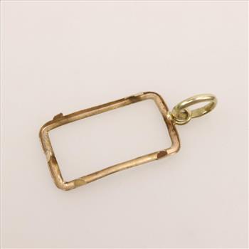 10kt Gold Frame Pendant