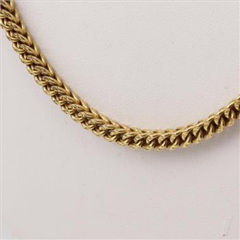 10kt Gold Franco Box Cuban Link Necklace