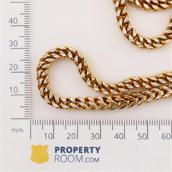 10kt Gold Franco Box Cuban  Link Necklace