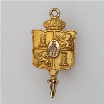 10kt Gold Fraternity Lapel Pin