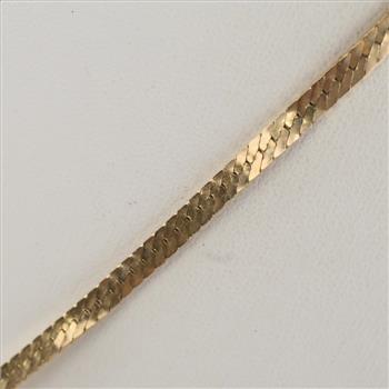 10kt Gold Herringbone Link Necklace
