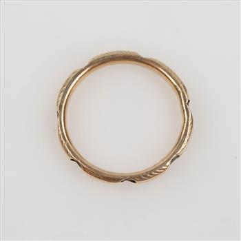 10kt Gold Hollow Band