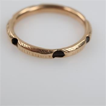 10kt Gold Hollow Band