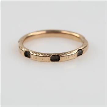 10kt Gold Hollow Band