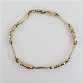 10kt Gold Hollow Bracelet