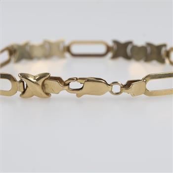 10kt Gold Hollow Bracelet