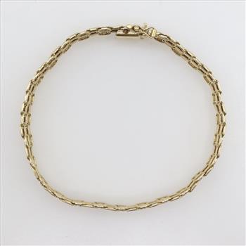 10kt Gold Hollow Bracelet