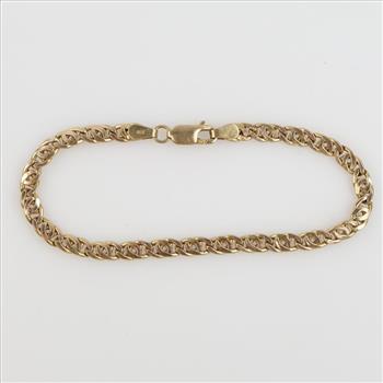 10kt Gold Hollow Bracelet