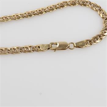 10kt Gold Hollow Bracelet