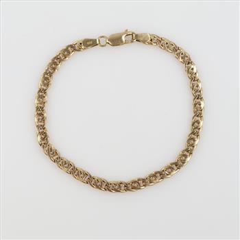 10kt Gold Hollow Bracelet