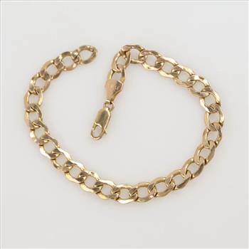 10kt Gold Hollow Chain