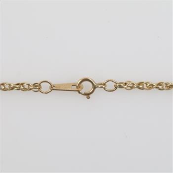 10kt Gold Hollow Chain Necklace