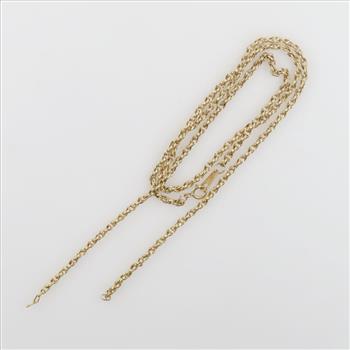 10kt Gold Hollow Chain Necklace