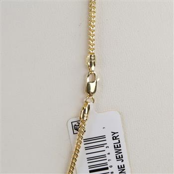 10kt Gold Hollow Chain Necklace