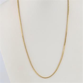 10kt Gold Hollow Chain Necklace