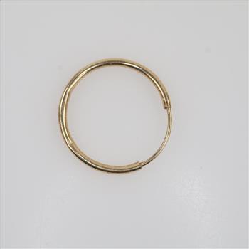 10kt Gold Hollow Hoop Earring
