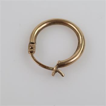 10kt Gold Hollow Hoop Earring