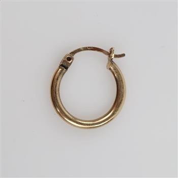 10kt Gold Hollow Hoop Earring