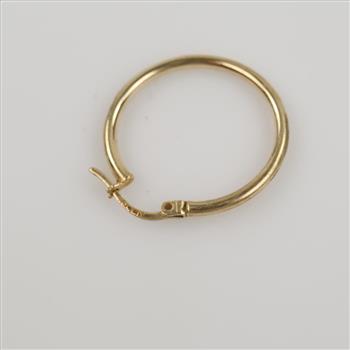 10kt Gold Hollow Hoop Earring